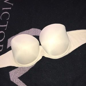 Pink Victoria secret strapless bra